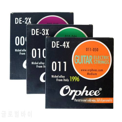 Orphee Professional SE Series 009-042, 010-046, 011-050, Electric Guitar Strings Italy Nickel Alloy