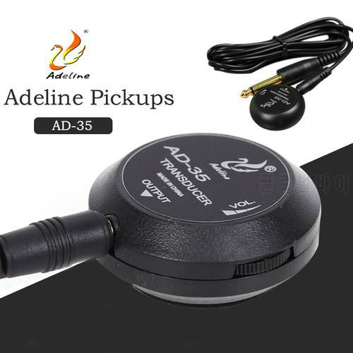 Adeline AD-35 Mini Pickup Amplifier Transducer Stick Piezo Pickup for Acoustic Guitar Ukulele Violin Cello Banjo Guitar Parts