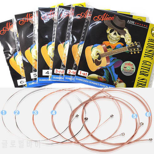1PC / 6PCS Acoustic Guitar Strings Nickel Plated Steel Guitar String For Acoustic Folk Guitar Classic Guitar Retail Packaging