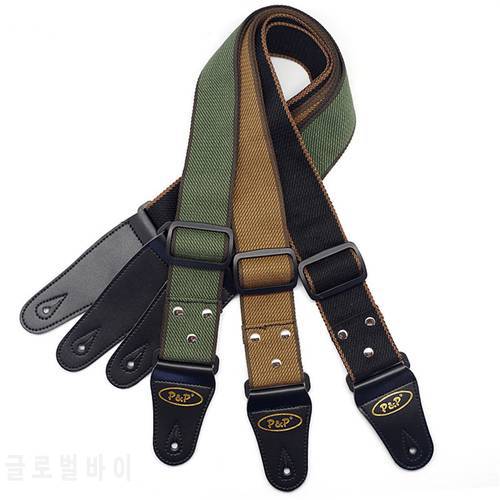 Adjustable Pure Cotton Electric Guitar Strap Belt for Acoustic Guitar Bass Musical Instrument Accessories