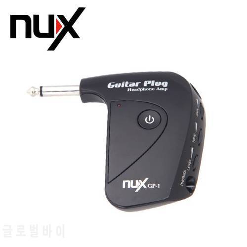 NUX GP-1 Electric Guitar Plug Mini Headphone Amp Built-in Distortion Effect Compact Portable