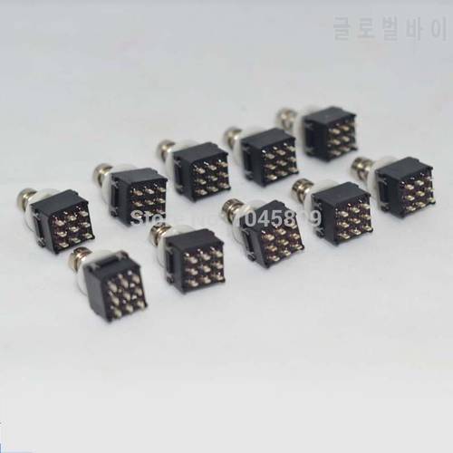 10 x 3PDT 9PIN Foot Switch For DIY Guitar Effects Pedal Kits, True Bypass Accessories
