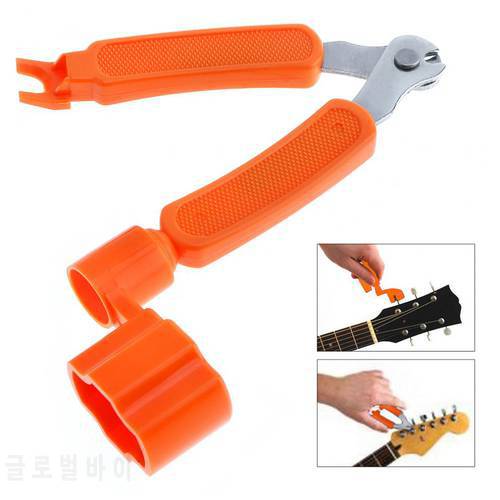 3 in 1 Multifunctional Portable Lightweight Guitar Ukulele Tool Winder + String Cutter + Pin Puller Instrument Accessories