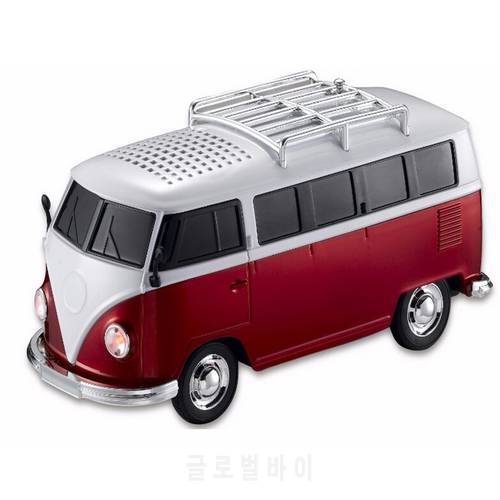 WS-266 colorful mini speaker car shape mini bus speaker sound box MP3++U disk+TF+FM function