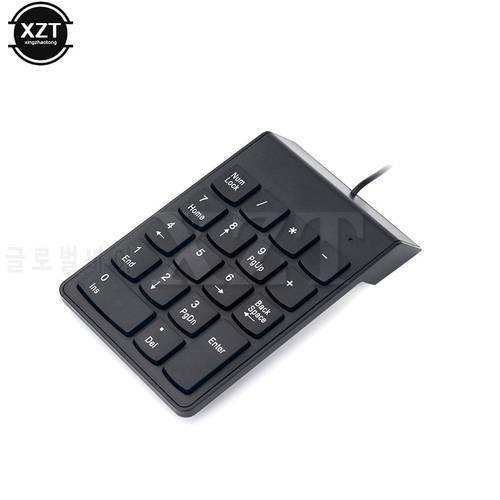 High Quality 18 Keys Number Pad Keyboard USB Wire Mini Keyboard for Laptop Desktop PC Pro Numpad Keyboard