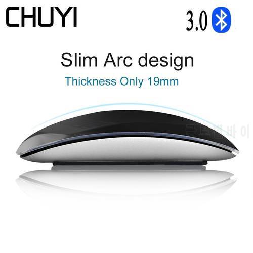 CHUYI Bluetooth Magic Mouse Slim Arc Touch Ergonomic Office Ultra-Thin Mice For Apple Mac PC