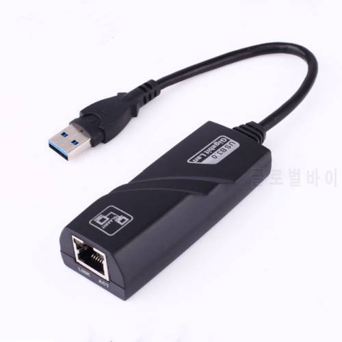 USB 3.0 To RJ45 Gigabit Ethernet RJ45 LAN 10/100/1000 Mbps Network Adapter Ethernet Network Card For PC Laptop