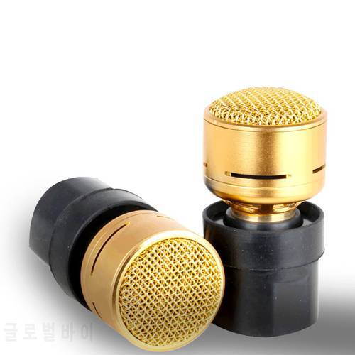 Great Voice Restore Profession Microphone core Capsule Microphone Head Replacement for High-Fidelity mic Voice Golden Metal