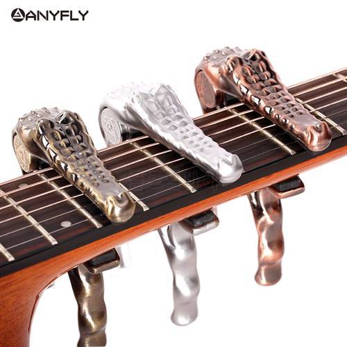 Free Shipping Professional Alice A007G Metal Crocodile Folk Acoustic Guitar Capo Clamp Wholesales