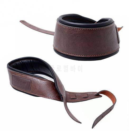 MoonEmbassy High Quality PU Leather Guitar Strap Adjustable Soft Bass Straps Accessories