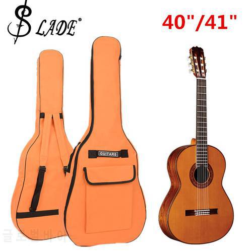 40 /41 Inch Guitar Bag 600D Oxford Fabric Acoustic Guitar Gig Bag Soft Thicken Case Double Shoulder Straps Padded Guitar
