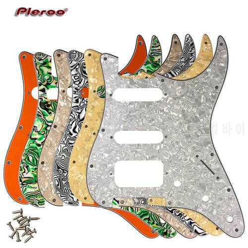 Pleroo Guitar Parts - For USA\Mexico Fd Strat 72&3911 Screw Hole Standard St Humbucker Hss Guitar Pickguard Scratch Plate