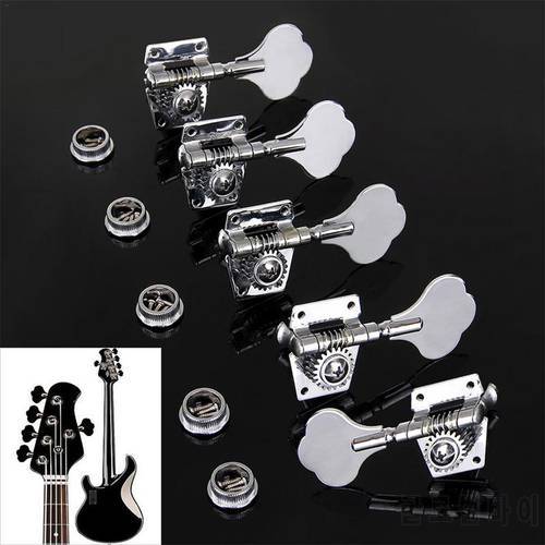Vintage Open Geared Metal Bass String Tuning Pegs Machine Heads for 4 Strings / 5 Strings Electric Guitar Bass