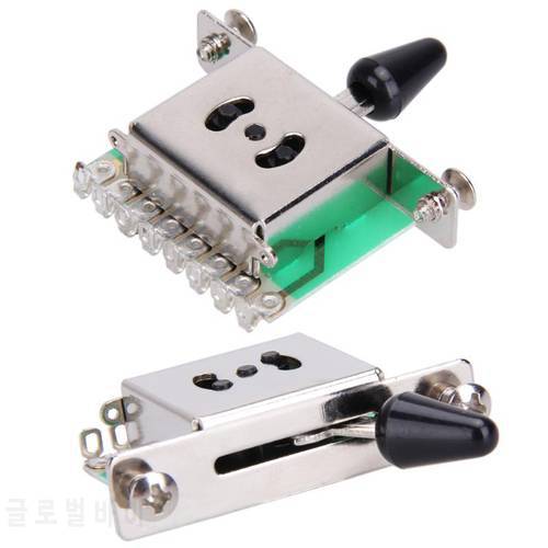 1/2/3PC 5Ways Electric Guitar Pickup Selector Switch Parts Guitar Parts Black White Tip for Electric Guitar glock-selector