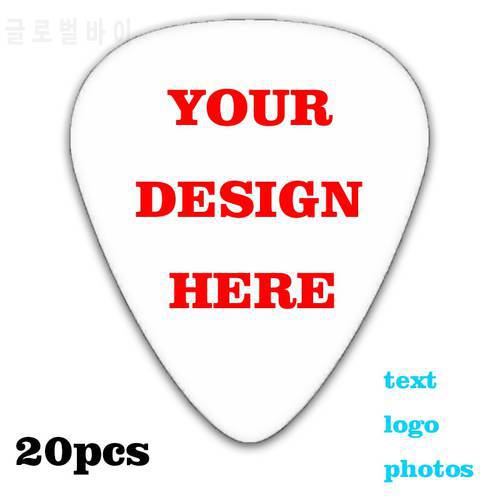 20/50custom guitar picks can Print Your images for play electric Guitar\ukulele guitar accessories