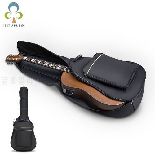40 / 41 Inch Guitar Bag Carry Case Backpack 5mm Pearl Cotton Acoustic Folk Guitar Gig Bag Cover with Double Shoulder Straps GYH