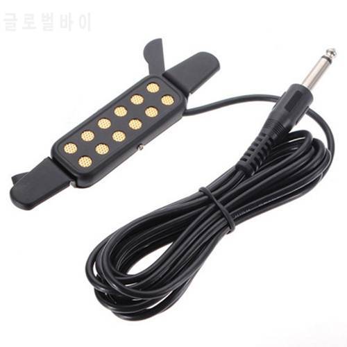 Professional Classic Acoustic Guitar Pickup Transducer Wire Amplifier Guitar Pickup Sound 12 Hole Pickup For Guitar Accessories