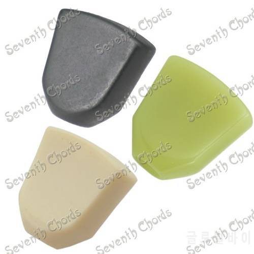 6 Pcs Jade Green Retro Trapezoid Plastic Guitar Tuning Peg Tuners Machine Heads Replacement Button knob Handle Cap Tip - 3 Color