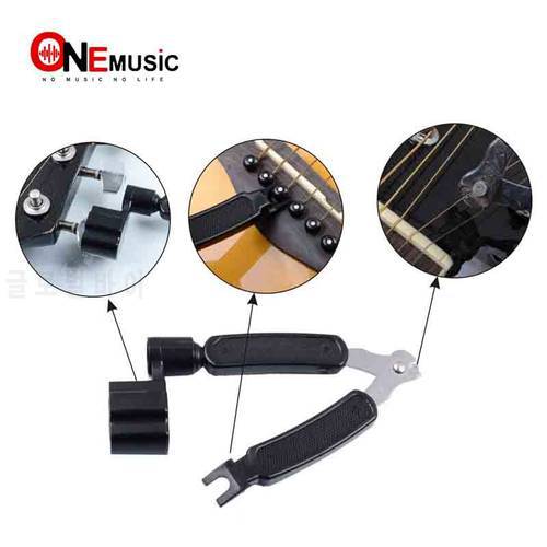 Free Shipping 3 in 1 Multifunction Guitar String Winder String Pin Puller String Cutter Guitar Tool Guitar Accessories