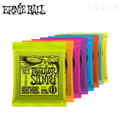 Ernie Ball Electric Guitar Strings Play Real Heavy Metal Rock 2215 2220 2221 2222 2223 2225 2626 2627 Musical Instrument Parts