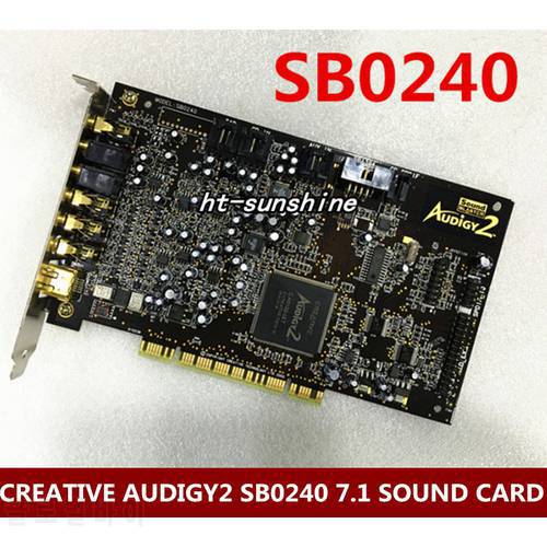 Original for CREATIVE AUDIGY2 SB0240 7.1 SOUND CARD Gold plating interface,support xp/win7/8/10