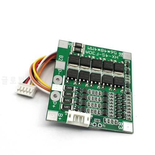 4S 30A 14.8V Li-ion Lithium 18650 Battery BMS Packs PCB Protection Board Balance Integrated Circuits Electronic Module