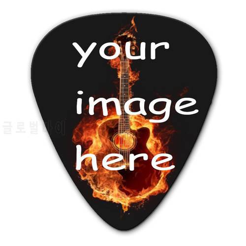 100pcs custom electric/acoustic guitar Picks plectrum Print your band logos guitar accessories(three shapes for you chose)
