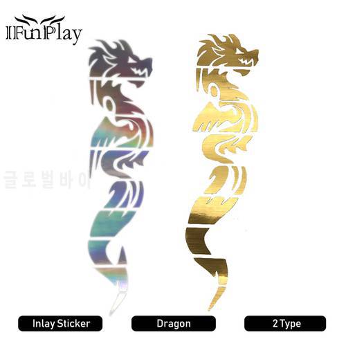 DIY Colorful Electric Acoustic Guitar Inlay Sticker Dragon Guitarra Fretboard Markers Sticker Guitar Neck Decal Gold