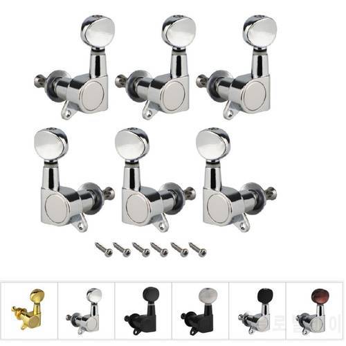 FLEOR 6pcs Electric Guitar String Tuning Keys Pegs Tuners Machine Heads 3L3R/6L/6R Choose Guitar Accessories Parts