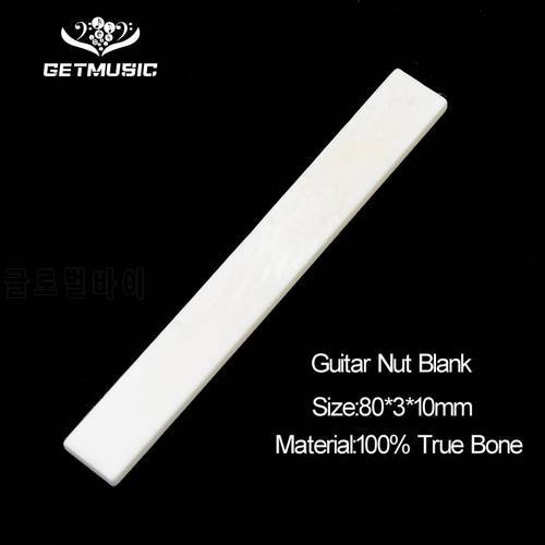 30pcs Bone Guitar String Bridge Saddle Blank for Acoustic Classical Guitar Mandolin Banjo Ukulele 52x6x10mm 80x3x10mm