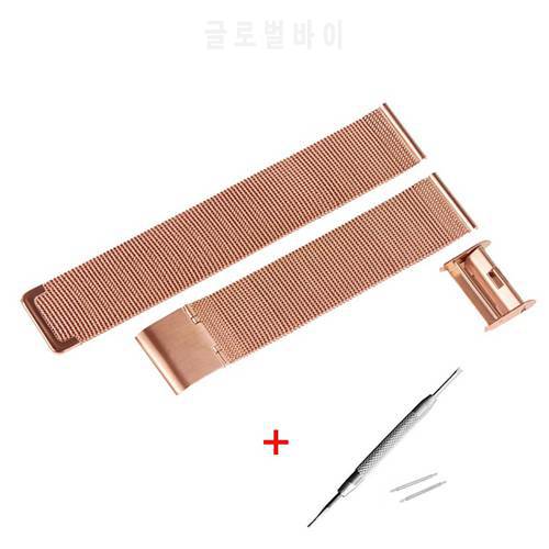 Stainless Steel Metal Watch Band Milanese Watch Strap for Huami Amazfit Bip/Pace/Stratos Bracelet for Samsung Galaxy 42mm 46mm