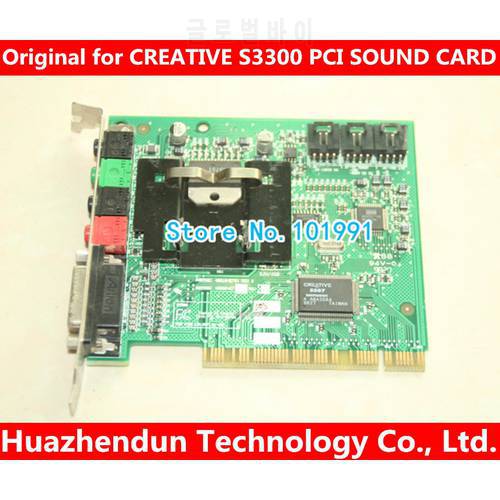 Original for CREATIVE S3300 PCI 4.1 SOUND CARD support xp/win7 32bit WORKING GOOD