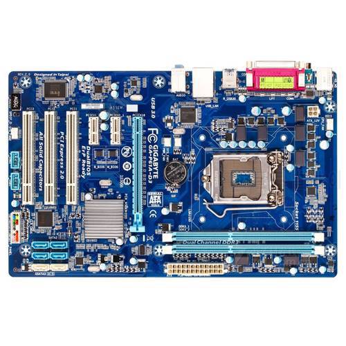 Free shipping original motherboard for Gigabyte GA-P61A-D3 LGA 1155 DDR3 for I3 I5 I7 32NM P61A-D3 32GB H61 desktop motherboard
