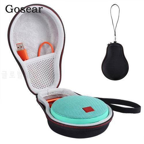 Gosear Portable Shockproof EVA Hard Shell Protective Storage Case Bag Pouch for JBL Clip 2 3 Clip2 Clip3 Speaker Case