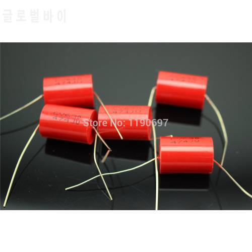 High quality thin film capacitor Axial capacitor Coupling capacitor 630V 474J 0.47UF 5% 5PCS Free Shipping