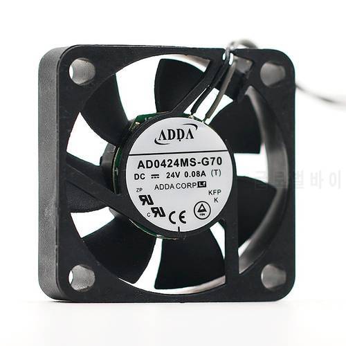 40mm 24V fan FOR ADDA 4CM 40*40*10 24V AD0424MS-G70 2 line printer inverter cooling fan