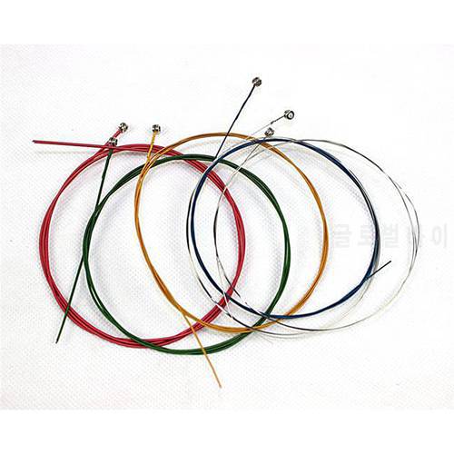 HOT 6pieces/Set Rainbow colorful guitar strings E-A for acoustic guitar classic guitar Multi Color Copper alloy/Stainless steel