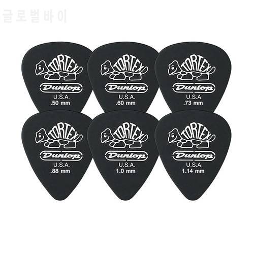 1 pc Dunlop Tortex Black Guitar Picks Bass Mediator Acoustic Electric Accessories Classic Thickness 0.5/0.6/0.73/0.88/1.0/1.14mm