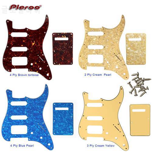 Guitar Parts - For USA\Mexico Fd Strat 72&39 11 Screw Hole Standard St Humbcker Hss Guitar Pickguard & Back Plate Scratch Plate