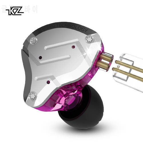 KZ ZS10 Pro Metal Headset 4BA+1DD Hybrid 10 Units HIFI Bass Earbuds In Ear Monitor Headphones Sport Noise Cancelling Earphones