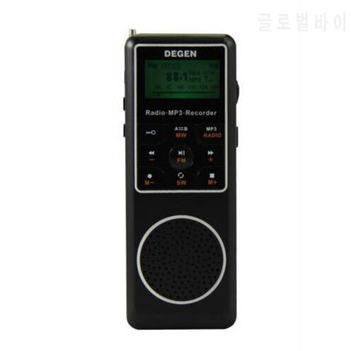Degen DE1127 FM radio with MP3 Player and Voice Recorder with FM Stereo DE 1127 MW SW AM Shortwave DE-1127 4GB