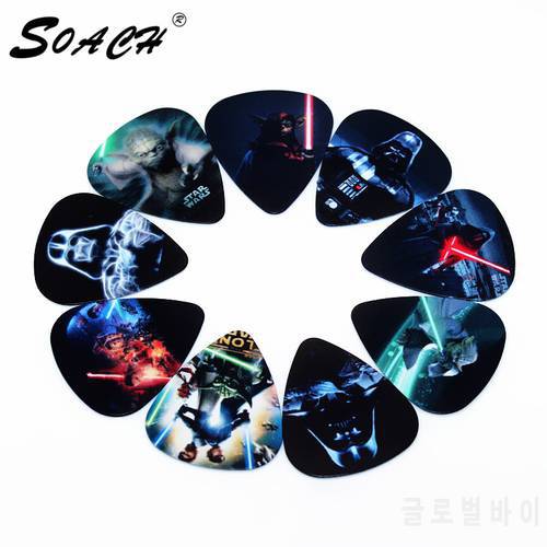 SOACH 10pcs Guitar Picks Thickness 0.71mm bass guitar pick parts Musical instrument paddle accessories