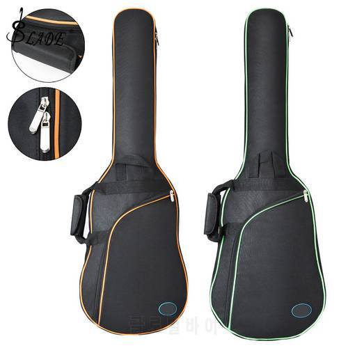 Oxford Fabric Electric Guitar Case Colorful Edge Gig Bag Double Straps Pad 8mm Cotton Thickening Soft Cover
