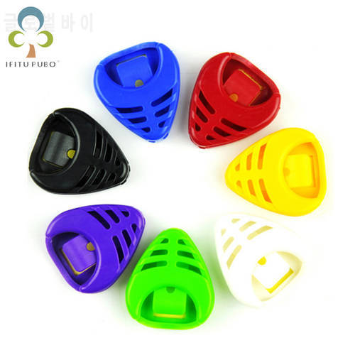 5Pcs/lot NEW Durable Alice Plastic Guitar Pick Picks Collection Holder Accessories Case Box Acoustic Electric Parts GYH