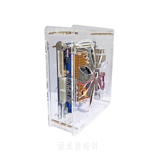 DIY MINI ITX Case HTPC Computer Cases transparent Chassis Desktop For Game Chassis support 2.5 SSD 17*17CM