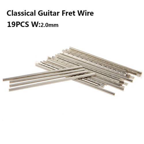 19pcs/set Classical Guitar Frets Wire 2.0mm/0.08in Copper Fretwire Set for 36&39&39 38&39&39 39&39&39 19 Frets Acoustic Guitarra
