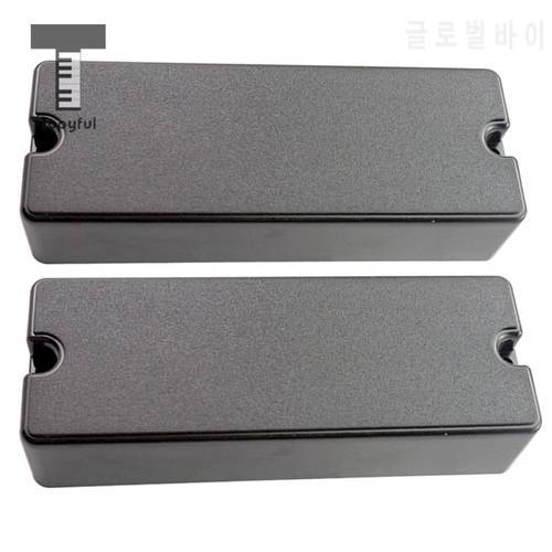 Tooyful Sealed Closed Type Humbucker Pickup Covers for 5 String Electric Bass 2 Hole