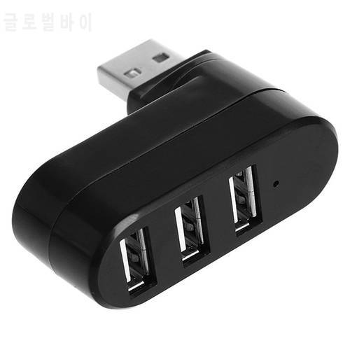 USB 2.0 HUB 3 Ports Mini Rotate 180 Multi USB Splitter Adapter PC Notebook Laptop for Macbook pro Accessories Computer USB Port