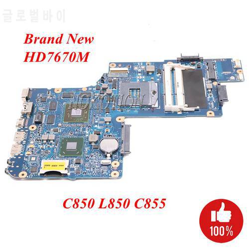 NOKOTION H000038410 H000050770 Laptop Motherboard For Toshiba Satellite L850 C850 C855 HM76 DDR3 7600M GPU main board