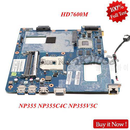 NOKOTION For Samsung NP355 NP355C4C NP355V5C Laptop Motherboard QMLE4 LA-8863P BA59-03568A HD7600M Video card